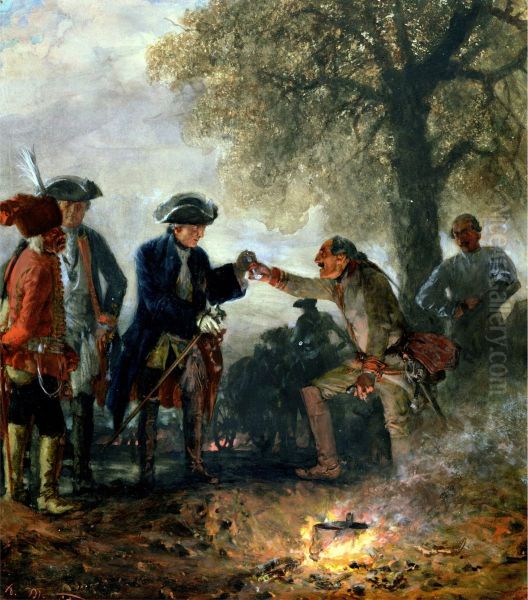 Frederick the Great with Zieten at the Camp - view 1