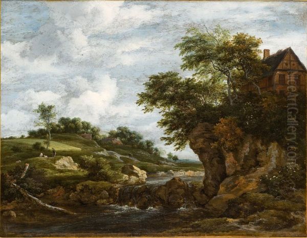 Paysage avec une cascade - view 1