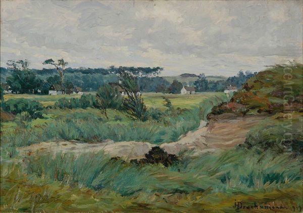 Landscape with houses in the background. - view 1