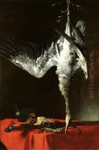 Still life with a heron