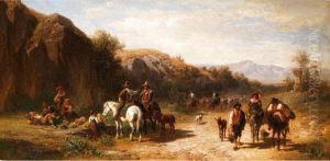 Italienische Campagna-landschaft by Gustav Jakob Canton