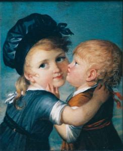 Portraits of Prosper and Denys Benoist, the artist's sons by Marie-Guillemine Benoist