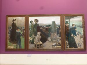 le corse al bois de boulogne by Giuseppe de Nittis