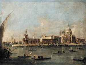 The Punta di Dogana by Francesco Guardi