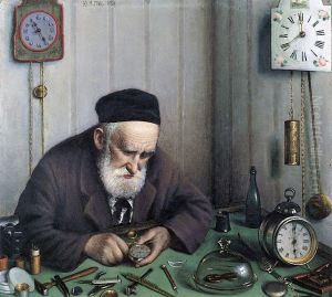 The Clockmaker by Yehuda Pen