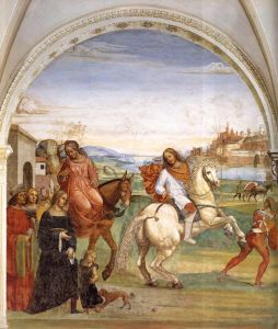 Benedict Leaves His Parent's House by Il Sodoma