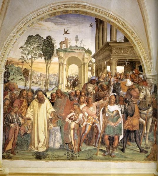 Benedict Receives Maurus and Placidus - view 1