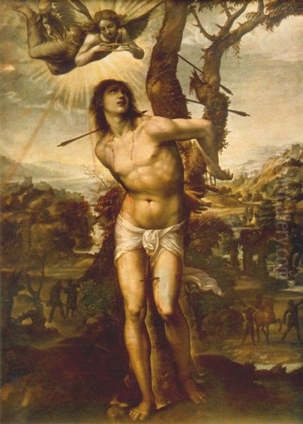 Hl. Sebastian und Madonna mit Heiligen - view 1