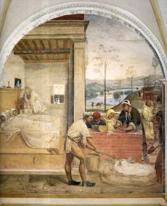 Benedict Appears in the Dreams of Two Monks by Il Sodoma