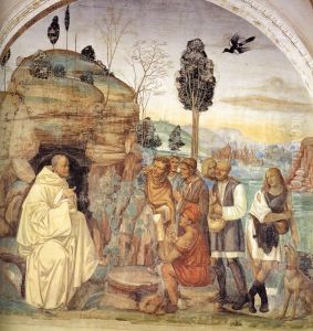Benedict Instructs the Peasants