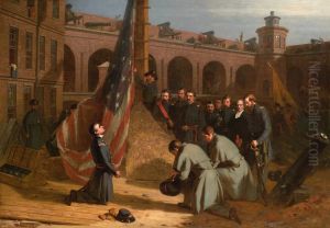 Major Anderson Raising the Flag on the Morning of His Taking Possession of Fort Sumter, Dec. 27, 1860 by Edwin White