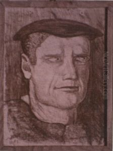 Portret meski by Stanislaw Ignacy Witkiewicz (Witkacy)