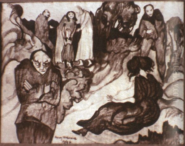 Composition with six figures - view 1
