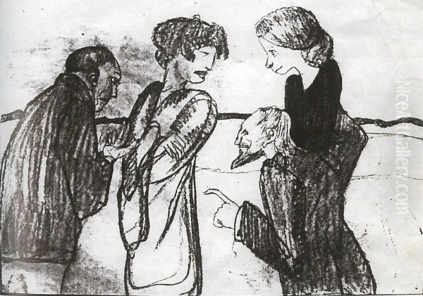 Composition with four figures - view 1