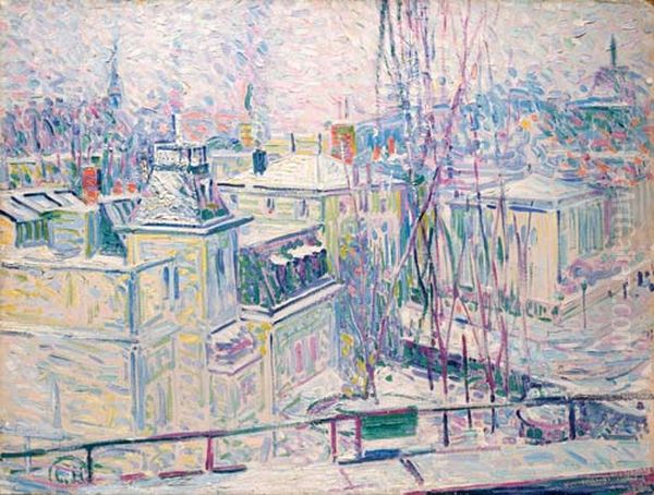 snow covered roofs - view 1