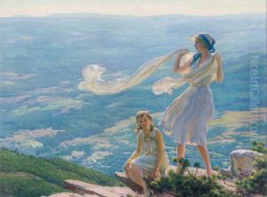 Wind on the Cliff by Charles Curran