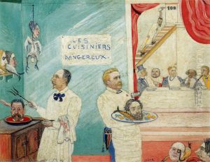 The Dangerous Cooks by James Ensor