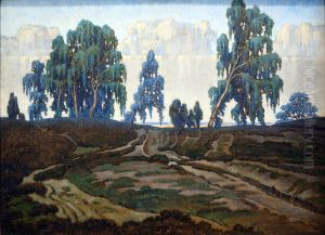 Birken in der Heide