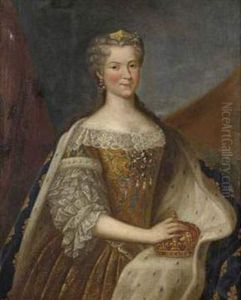 Portrait ofMarie Leszczynska(1703-1768), Queen of France by Francois Albert Stiemart