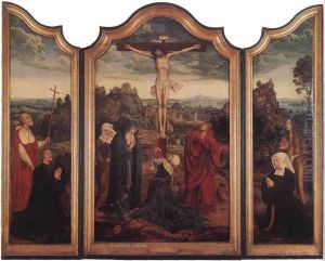 Christ on the Cross with Donors by Quinten Metsys