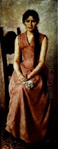 Portrait of sister Fanny by Ivana Kobilca