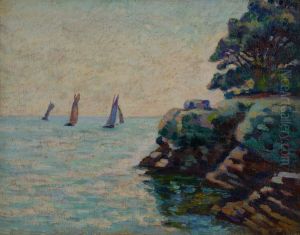 Voiliers a Saint Palais sur Mer by Armand Guillaumin