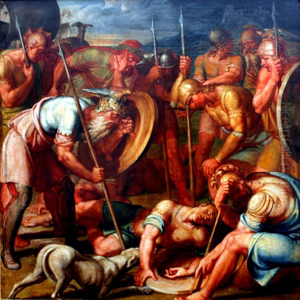 The death of Oscar (from The Poems of Ossian) - view 1