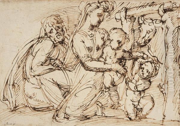 The Holy Family with Saint John the Baptist - view 1