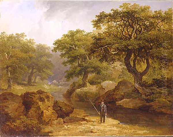Dargle Landscape with a Fisherman - view 1