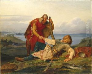 Parting from Orvar Odd after the Fight on Samso. by Marten Eskil Winge