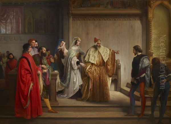 Il doge Marino Faliero accusa il giovane Steno di essere l'autore della scritta infamante sul Doge e la Dogaressa - view 1