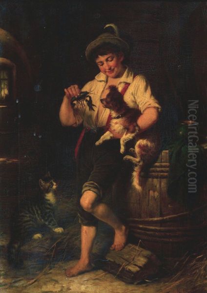 Boy with a Crawfish - view 1