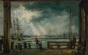 Foot of Woodward Avenue During the Storm of October, 1867 by Robert Hopkin