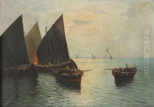 Boat with Fishermen - view 1