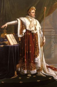 Napoleon Ier en costume de sacre by Anne-Louis Girodet de Roucy-Triosson