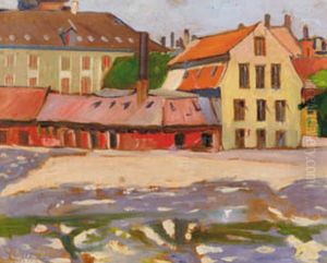 View from Christianshavn. by Immanuel Ibsen