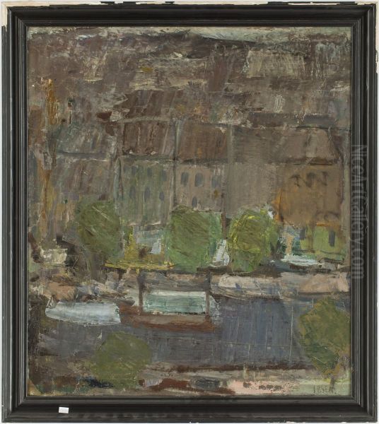 City canal with boats - view 1