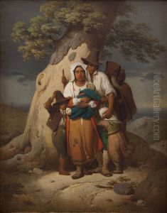 Temporale imminente, dintorni di Roma by Alfonso Chierici