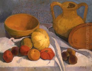 Still-Life with Yellow Bowl and Earthenware Pitcher by Paula Modersohn-Becker