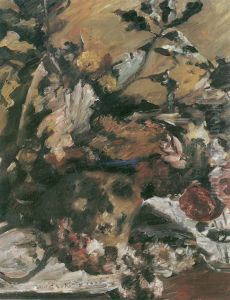 Totenkopf mit Eichenlaub by Lovis (Franz Heinrich Louis) Corinth
