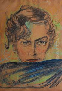 Portrait of Halina Krahelska