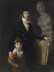 Portrait of the artist with his son Astyanax Scaevola