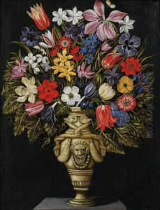 Still Life with Flower Vase by unknown