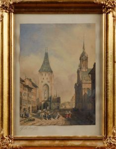 Stadsbild Fran Mellaneuropa by Carl Fredrik August Cantzler