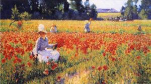 Coquelicots by Robert Vonnoh