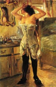 In a corset