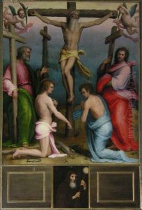 martyrdom of St. Acacius and his ten thousand companions on Mount Ararat by Giovanni Antonio Sogliani