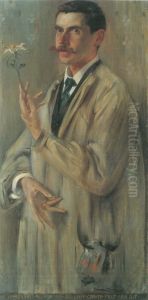 Portrat des Otto Eckmann by Lovis (Franz Heinrich Louis) Corinth