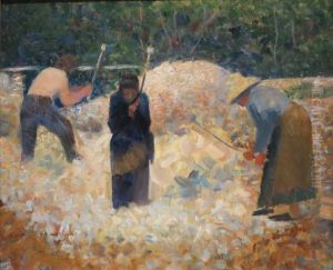 The Stone Breakers, Le Raincy by Georges Seurat