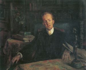 Portrat Gerhart Hauptmann by Lovis (Franz Heinrich Louis) Corinth
